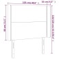 Testiera a LED Marrone 103x16x118/128 cm in Similpelle Testiera a LED Marrone 103x16x118/128 cm in Similpelle