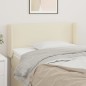 Testiera ad Orecchio Crema 83x16x78/88 cm in Similpelle