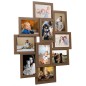 vidaXL Cornice per Collage 10x(10x15 cm) Foto Marrone Chiaro in MDF vidaXL Cornice per Collage 10x(10x15 cm) Foto Marrone Chiaro in MDF