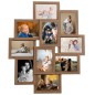 vidaXL Cornice per Collage 10x(10x15 cm) Foto Marrone Chiaro in MDF vidaXL Cornice per Collage 10x(10x15 cm) Foto Marrone Chiaro in MDF