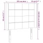 Testiera a LED Crema 103x16x118/128 cm in Tessuto Testiera a LED Crema 103x16x118/128 cm in Tessuto