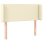 Testiera ad Orecchio Crema 83x16x78/88 cm in Similpelle