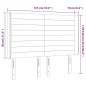 vidaXL Testiera a LED MarroneScuro147x16x118/128cm inTessuto vidaXL Testiera a LED MarroneScuro147x16x118/128cm inTessuto