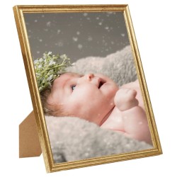 vidaXL Cornici Foto Collage 10 pz per Tavolo Oro 10x15 cm in MDF