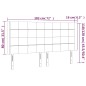 Testiera a LED rosa 183x16x118/128 cm in Velluto Testiera a LED rosa 183x16x118/128 cm in Velluto