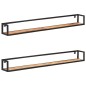 vidaXL Mensole a Muro 2 pz 160 cm in Legno Massello di Acacia vidaXL Mensole a Muro 2 pz 160 cm in Legno Massello di Acacia