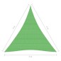 Vela Parasole 160 g/m² Verde Chiaro 3x4x4 m in HDPE Vela Parasole 160 g/m² Verde Chiaro 3x4x4 m in HDPE