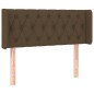 Testiera ad Orecchio Marrone Scuro 103x16x78/88 cm in Tessuto Testiera ad Orecchio Marrone Scuro 103x16x78/88 cm in Tessuto
