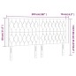 Testiera a LED Nera 203x16x118/128 cm in Velluto Testiera a LED Nera 203x16x118/128 cm in Velluto