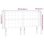 Testiera a LED Grigio Chiaro 163x16x118/128 cm in Velluto Testiera a LED Grigio Chiaro 163x16x118/128 cm in Velluto