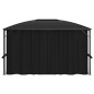 Gazebo con Tende 400x300x265 cm Antracite Gazebo con Tende 400x300x265 cm Antracite