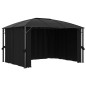 Gazebo con Tende 400x300x265 cm Antracite Gazebo con Tende 400x300x265 cm Antracite