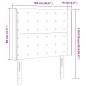 Testiera a LED rosa 103x16x118/128 cm in Velluto Testiera a LED rosa 103x16x118/128 cm in Velluto