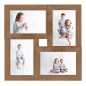 vidaXL Cornice per Collage per 4x(13x18 cm) Foto Marrone Chiaro in MDF vidaXL Cornice per Collage per 4x(13x18 cm) Foto Marrone Chiaro in MDF