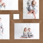 vidaXL Cornice per Collage per 4x(13x18 cm) Foto Marrone Chiaro in MDF vidaXL Cornice per Collage per 4x(13x18 cm) Foto Marrone Chiaro in MDF