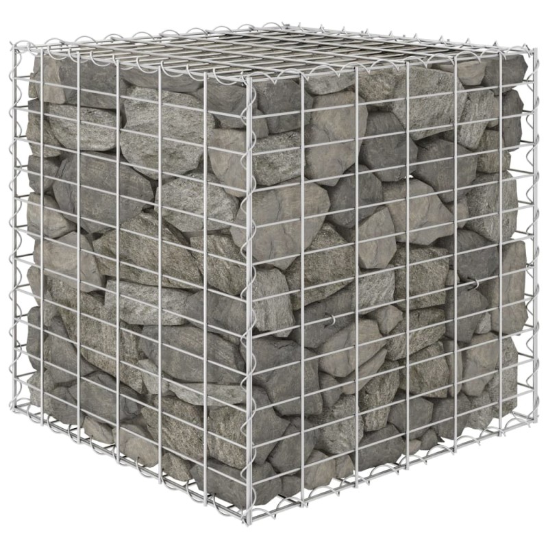 vidaXL Gabbione Letto Rialzato a Cubo in Filo di Acciaio 60x60x60 cm vidaXL Gabbione Letto Rialzato a Cubo in Filo di Acciaio 60x60x60 cm