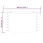vidaXL Vaso da Giardino Acciaio Verniciato a Polvere 80x80x36cm Grigio vidaXL Vaso da Giardino Acciaio Verniciato a Polvere 80x80x36cm Grigio