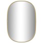 vidaXL Specchio da Parete Dorato 50x35 cm
