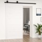 vidaXL Porta del Granaio Bianca 100x1,8x204,5cm Legno Massello di Pino