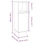Set Mobili da Bagno 3 pz Rovere Fumo in Legno Multistrato Set Mobili da Bagno 3 pz Rovere Fumo in Legno Multistrato