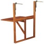 Tavolo da Balcone Sospeso 64,5x44x80 cm in Massello di Acacia Tavolo da Balcone Sospeso 64,5x44x80 cm in Massello di Acacia