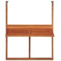 Tavolo da Balcone Sospeso 64,5x44x80 cm in Massello di Acacia Tavolo da Balcone Sospeso 64,5x44x80 cm in Massello di Acacia