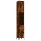 Set Mobili da Bagno 3 pz Rovere Fumo in Legno Multistrato Set Mobili da Bagno 3 pz Rovere Fumo in Legno Multistrato