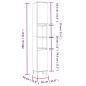 Set Mobili da Bagno 3 pz Rovere Fumo in Legno Multistrato Set Mobili da Bagno 3 pz Rovere Fumo in Legno Multistrato