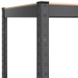 vidaXL Scaffali 5 Ripiani 2 pz Antracite Acciaio e Legno Multistrato vidaXL Scaffali 5 Ripiani 2 pz Antracite Acciaio e Legno Multistrato