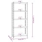 vidaXL Scaffali 5 Ripiani 2 pz Antracite Acciaio e Legno Multistrato vidaXL Scaffali 5 Ripiani 2 pz Antracite Acciaio e Legno Multistrato