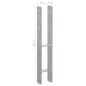 Picchetti per Recinzione 6 pz Argento 9x6x60 cm Acciaio Zincato Picchetti per Recinzione 6 pz Argento 9x6x60 cm Acciaio Zincato