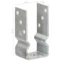 Picchetti per Recinzione 6 pz Argento 7x6x15 cm Acciaio Zincato Picchetti per Recinzione 6 pz Argento 7x6x15 cm Acciaio Zincato
