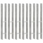 Picchetti per Recinzione 6 pz Argento 7x6x60 cm Acciaio Zincato Picchetti per Recinzione 6 pz Argento 7x6x60 cm Acciaio Zincato