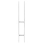 Picchetti per Recinzione 6 pz Argento 7x6x60 cm Acciaio Zincato Picchetti per Recinzione 6 pz Argento 7x6x60 cm Acciaio Zincato