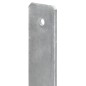 Picchetti per Recinzione 6 pz Argento 7x6x60 cm Acciaio Zincato Picchetti per Recinzione 6 pz Argento 7x6x60 cm Acciaio Zincato