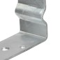 Picchetti per Recinzione 6 pz Argento 9x6x15 cm Acciaio Zincato Picchetti per Recinzione 6 pz Argento 9x6x15 cm Acciaio Zincato