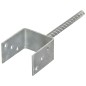 Picchetti per Recinzione 6 pz Argento 9x6x30 cm Acciaio Zincato Picchetti per Recinzione 6 pz Argento 9x6x30 cm Acciaio Zincato