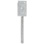 Picchetti per Recinzione 6 pz Argento 9x6x30 cm Acciaio Zincato Picchetti per Recinzione 6 pz Argento 9x6x30 cm Acciaio Zincato