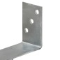 Picchetti per Recinzione 6 pz Argento 9x6x30 cm Acciaio Zincato Picchetti per Recinzione 6 pz Argento 9x6x30 cm Acciaio Zincato