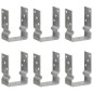 Picchetti per Recinzione 6 pz Argento 10x6x15cm Acciaio Zincato Picchetti per Recinzione 6 pz Argento 10x6x15cm Acciaio Zincato