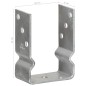 Picchetti per Recinzione 6 pz Argento 10x6x15cm Acciaio Zincato Picchetti per Recinzione 6 pz Argento 10x6x15cm Acciaio Zincato