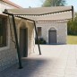 Tenda Automatica con Sensore Vento e LED 4,5x3 m Crema Tenda Automatica con Sensore Vento e LED 4,5x3 m Crema