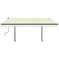 vidaXL Tenda Automatica con Sensore Vento e LED 5x3,5 m Crema vidaXL Tenda Automatica con Sensore Vento e LED 5x3,5 m Crema
