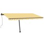 Tenda da Sole Autoportante Automatica 450x350 cm Gialla Bianca Tenda da Sole Autoportante Automatica 450x350 cm Gialla Bianca