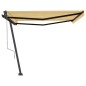 Tenda da Sole Autoportante Automatica 450x350 cm Gialla Bianca Tenda da Sole Autoportante Automatica 450x350 cm Gialla Bianca