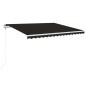 Tenda Automatica con Sensore Vento e LED 450x350 cm Antracite Tenda Automatica con Sensore Vento e LED 450x350 cm Antracite