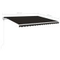 Tenda Automatica con Sensore Vento e LED 450x350 cm Antracite Tenda Automatica con Sensore Vento e LED 450x350 cm Antracite