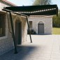 vidaXL Tenda Automatica con Sensore Vento e LED 4,5x3 m Antracite vidaXL Tenda Automatica con Sensore Vento e LED 4,5x3 m Antracite