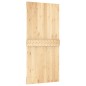 vidaXL Porta Scorrevole con Set Hardware 95x210 cm Legno Massello Pino vidaXL Porta Scorrevole con Set Hardware 95x210 cm Legno Massello Pino