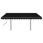 vidaXL Tenda Automatica con Sensore Vento e LED 4,5x3 m Antracite vidaXL Tenda Automatica con Sensore Vento e LED 4,5x3 m Antracite